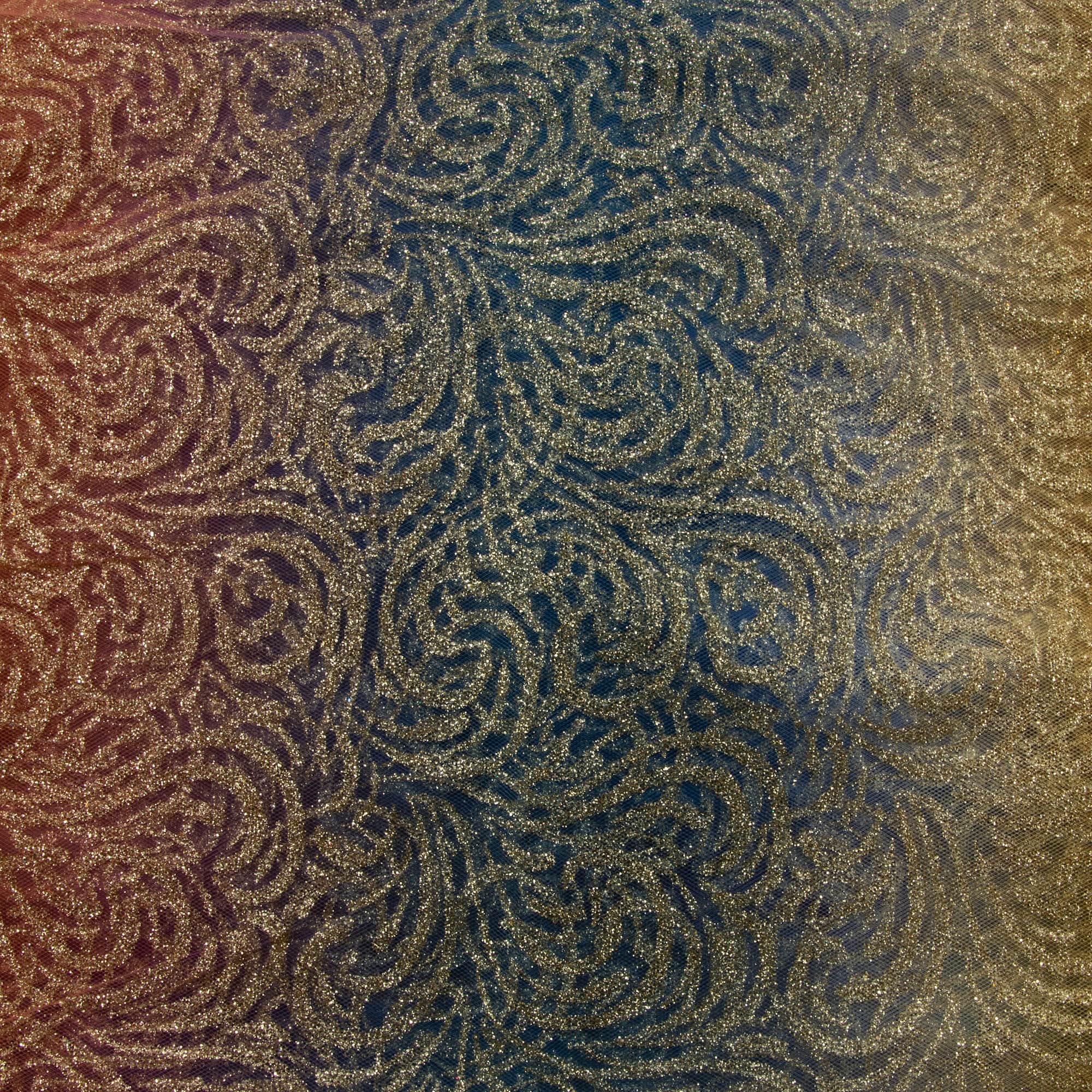 Wyla Rainbow & Gold Deco Mesh